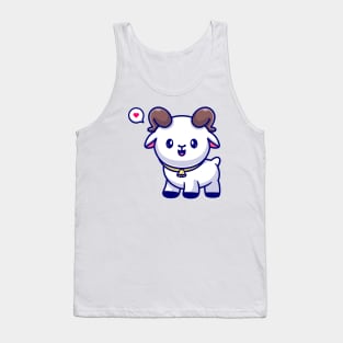 Cute Goat Cartoon Tank Top